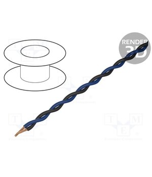 TSK1130 BLUE BLACK Wire: assembly; 2x0.25mm2; stranded; Ext.dimensions: 2x1.4mm; 49V dOGwqWasO_s1RQ5AFiGeTAsYxYZNYghj5RAvPQiH6es