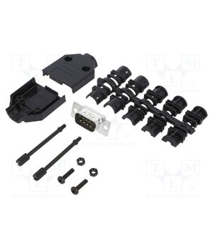 L17DTPK-P-09+L717SDE09P Connector: D-Sub; PIN: 9; male; straight; soldering; for cable gJOrU92Mn01ClmXrmmxQXdFLQ9wQHtwFxexZDLU_b9k
