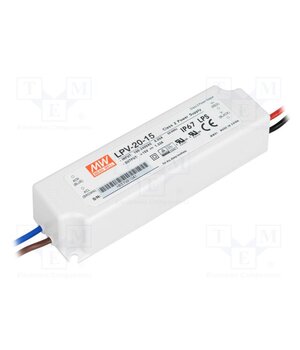 LPV-20-15 Power supply: switching; LED; 20W; 15VDC; 1.33A; 90÷264VAC; IP67 G823tqWTl5-Lb7EzTlmLsWBwq9q5mpMySXklolLM33Q