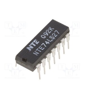 NTE74LS27 IC: digital; NOR; Ch: 3; IN: 3; TTL; THT; DIP14 MbZ4DZPncJ-j5mxlTkG-2z-DyNxwepeBF2W4BNEpLKE