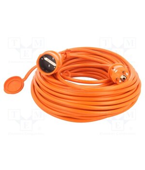 W-97428 Extension lead; 3G1.5mm2; 30m; PVC; orange; Sockets no: 1; 16A OUTnx_UcyWYVBfQoMmoM30e5JWbbndNxESmOBby9rTE