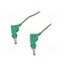 66.9408-05025 Test lead; 32A; banana plug 4mm,both sides; Urated: 600V; green xG-H1yb1aBZ0lL-vyX7jKQKTPMIk4xjyZkfYVP6x7dU