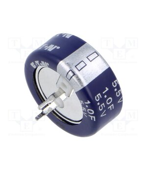 KW-5R5C105-R Supercapacitor; THT; 1F; 5.5VDC; -20÷80%; Ø21.5x8.85mm; 30Ω; KW jVe-rdWdn9UFiy784Yk_VfxdyRKOkdixbKcHZgzSwCc