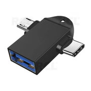 OTG USB adapteris (sieviešu) <-> USB-C, mikro USB

 CPEK020.jpg