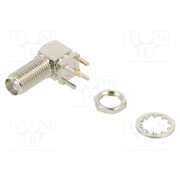 CONSMA002-L Connector: SMA; socket; female; with long thread; angled 90°; 50Ω f9-Dycyl0GY-HIGgkkpItMIEintt57cO8TTI1lTceRo