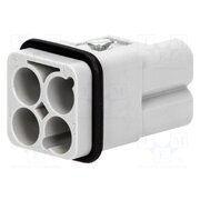 09120033051 Connector: HDC; contact insert; male; 40A; 400V; Han Q; PIN: 4; 3+PE v6P82RrpOyguPpR_7XdEHKNYhB-BNJ81fACtI_7AN84