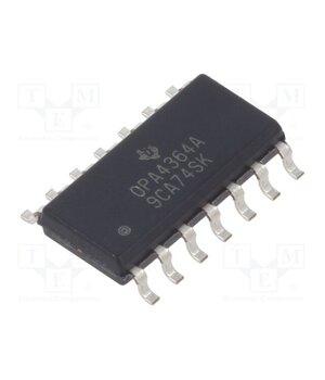 OPA4364AID IC: operational amplifier; 7MHz; Ch: 4; SO14; tube; IB: 10pA 6EExMGN2bjQ0FMdaJ7HyhCazqZukmnrBsdvOFEaZo0M