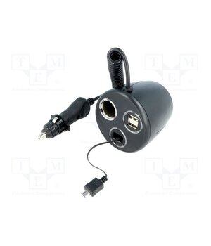 A13-75A193A-W13 Cigarette lighter splitter; Sup.volt: 7÷12VDC; Inom: 10A; black DpoRHEV2KtLdlWeBN3OYm8FcXxd3-IWkTMPk1mxuILY