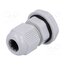 EG-7GY1 Cable gland; PG7; IP68; polyamide; grey; UL94V-2; 12.8mm 3hHkQ6fJDnRS8mhjAX25ATP3zLOcDxPf4BFKnegD8lw
