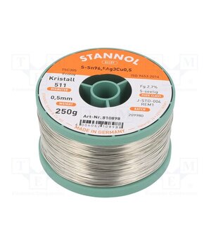 810898 Tin; lead free; Sn96,5Ag3Cu0,5; 0.5mm; 0.25kg; reel; 217÷220°C LdcK1zQN_o5CKtKeY9_dtNp3SyrLlAa5k34XlmYbxGQ