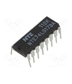 NTE74LS173A IC: digital; 4bit,D flip-flop,storage register; TTL; THT; DIP16 8oVCbtAlbeSWFbe5WVoPfVVkZkfkKVHCyuDRBSNDKr4