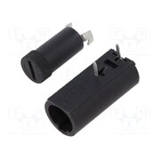HTC-50M Fuse holder; THT; 5mm; -30÷85°C; 10A; Pitch: 10mm; 250VAC; HTC 7PFgDXm7W4VnIfHMNcy7fuFW4TbiPFt-bcVguPgN6Q8