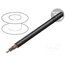 RG59 CPR Wire: coaxial; RG59; wire; Cu; 0.26mm2; PVC FirestoP®; black; 2kVAC Il7TBVvNCwirijpKNEmTRF1CR3hh9UuWjaDOfbbTbHQ