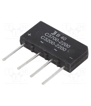 B40C3700A Bridge rectifier: single-phase; Urmax: 80V; If: 3.7A; Ifsm: 150A nhNerr238VNValghp1fwDsY1a4kPG5MyePkrfG6vcXM