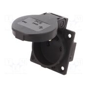 1040-0S Connector: AC supply; socket; 2P+PE; 230VAC; 16A; black; PIN: 3; IP54 6VNStmniDJFWVZnHcbhSQI6Sk4HRt4nZSW__XIzf7S8