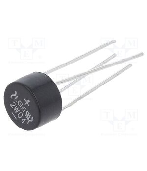 2W04 Bridge rectifier: single-phase; Urmax: 400V; If: 2A; Ifsm: 50A; WOM 5ICOsG_Xz97sQv6WQ5olm_h0bAWGwWwInzZEjNe75kY
