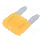 341824 Fuse: fuse; 5A; 32VDC; automotive; 10.9mm; MINI; tin alloy 3E7eUEXSkZLrzaDDQ-neaR7MAOzuUE6JlHqz12h48yU