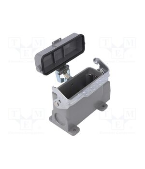D16A-SF-1L-CV-PG21 Enclosure for connectors: HDC; angled; size D16A; with latch gCU3RPBworLu0fVhGQkusSr8pwVCou9gW4mGoFNKbrw