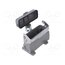 D16A-SF-1L-CV-PG21 Enclosure for connectors: HDC; angled; size D16A; with latch gCU3RPBworLu0fVhGQkusSr8pwVCou9gW4mGoFNKbrw