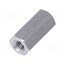134X12 Screwed spacer sleeve; 12mm; Int.thread: M3; hexagonal; aluminium KipCqxcjJf8yit8kKgmxEr52wL5L2yibzUv5jH7r8_U