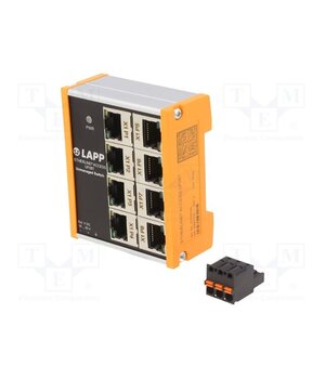UF08T Switch Ethernet; unmanaged; Number of ports: 8; 18÷30VDC; RJ45 fkQr8C56rE8kuMhYE6fcc_E20NkR_BGehY1bcRiIrfU