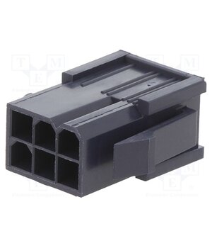 46993-0610 Connector: wire-wire; plug; male; PIN: 6; Mini-Fit Jr; crimped; 2x3 ZibOTVlz3Xx4vIZSeAj5sIMOyjIhJ5JTRLVBVTB0XFs