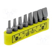 T4521 Kit: screwdriver bits; slot; 30mm; Mounting: 1/4" (C6,3mm); 8pcs. Lx8CHTVlCRenqe5UTgRIdY_RIWNNPC1OQiAEBwLWWk0