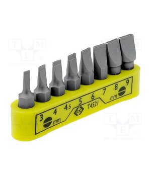 T4521 Kit: screwdriver bits; slot; 30mm; Mounting: 1/4" (C6,3mm); 8pcs. Lx8CHTVlCRenqe5UTgRIdY_RIWNNPC1OQiAEBwLWWk0