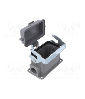 D10B-SF-1L-CV-M20 Enclosure for connectors: HDC; angled; size D10B; with latch p1D3VVejiIXpQX6jqhmPHpVqNyMNyZIFblTyG0yGCpg