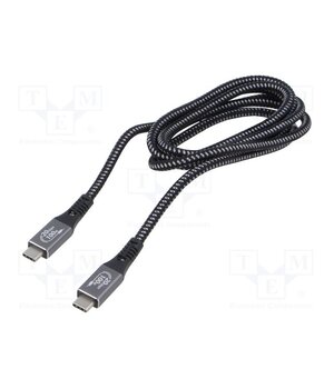 CCBP-USB3-CMCM100-1.5M Cable; USB 3.2 Gen 2x1; USB C plug,both sides; 1.5m; black; 100W Qu9qo6FNRf2EO-aQul0aeh3sm25Cflxjrhe6_UUBqao