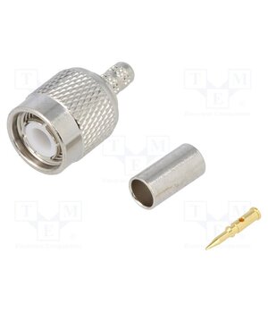 T1121A1-ND3G-1-50 Connector: TNC; plug; male; straight; 50Ω; crimped; for cable; POM JeJe9WJilZDBshCSmA-TwMcSyVSyYgdwS8hlfmCQ8h0