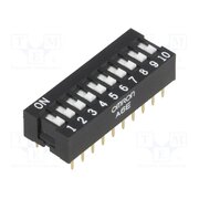 A6E-0101-N Switch: DIP-SWITCH; Poles number: 10; ON-OFF; 0.025A/24VDC; Pos: 2 dPWiasGEa3HOLhOfYYRtdFKtL0Iw86aAKuLPQvf-dXw