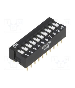 A6E-0101-N Switch: DIP-SWITCH; Poles number: 10; ON-OFF; 0.025A/24VDC; Pos: 2 dPWiasGEa3HOLhOfYYRtdFKtL0Iw86aAKuLPQvf-dXw