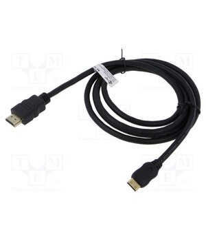 74081 Cable; HDMI plug,mini HDMI plug; PVC; Len: 1m; black; Core: CCS MWuJVOX0layy1UVZJLEWYQMGEkWIhUPsZxzU8MJoBQo