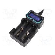 X2 Charger: microprocessor-based; Li-Ion; 2A; Cells quantity: 2 hMSvcGXekUMISCtawWfUj7yQ_mtT4uKvO6sMv2X3k6Q