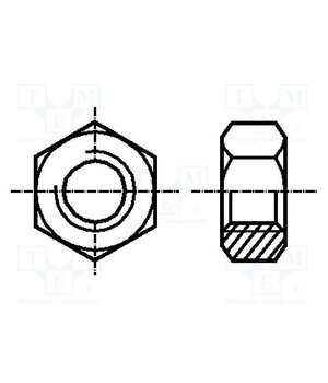 B12/BN117 Nut; hexagonal; M12; 1.75; steel; Plating: zinc; H: 10mm; 19mm; BN 117 IBp-VQTQ3_EcYUOw-p1XPn5vsuT1CsMHFpkl4el4cJg