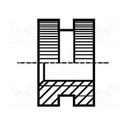 1385569 Threaded insert; brass; without coating; M6; BN 1036; L: 6mm 9DEkJyB1cqVPfxo1UOf8saQxhtOWw51alaLBiDNz224