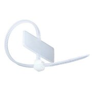 Marker cable tie, 110x2.5mm, color white, 100pcs