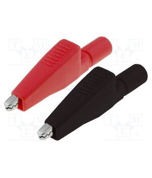 AX-CR-02-SET Crocodile clip; 5A; red and black; Socket size: 4mm hivhqJLNWO_OV3Xz7EfvkcV5Qzuxt8NUrLnmOExPeoA