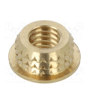 0006M4 Threaded insert; brass; M4; BN 37905; L: 3mm; for plastic odDcNQrB6AM3D2NmaC-8B8NbH3t2kMUxf50JH4xtInE