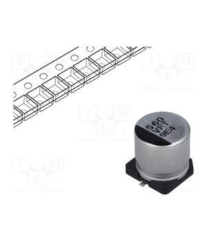 EEEFT1V561AP Capacitor: electrolytic; low ESR; SMD; 560uF; 35VDC; Ø10x10.2mm JbkbFPiz5LvCJpbTRJERCKNTPEFhhCVnXWulUZanQgg