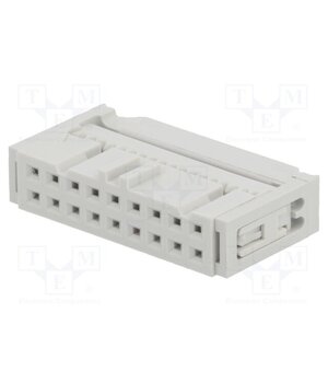 71600-018LF Connector: IDC; plug; female; PIN: 18; Quickie; IDC; 2.54mm; 2x9; grey qwSujOi2ZFqE-WV9_BHYSjUSiwBYTy1AHQ6lDZROWkg