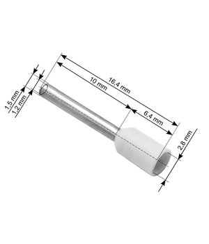 ANTGALIS LAIDUI užspaudžiamas, laidui <0.75mm², 10mm ilgio vamzdelis CAA07_10.jpg