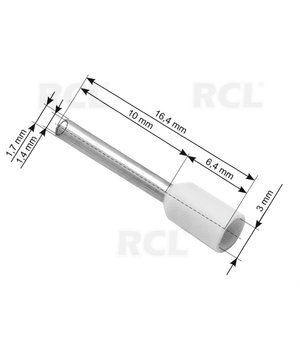 ANTGALIS LAIDUI užspaudžiamas, laidui <1mm²,  10mm vamzdelis CAA09_10.jpg