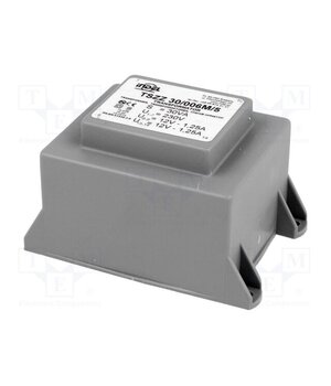 TSZZ30/006M/5 Transformer: encapsulated; 30VA; 230VAC; 12V; 12V; 1.25A; 1.25A; PCB 62sHZN_xMi6HVUaAfLjgw_T22UceaXIK8qqxoLVatDw