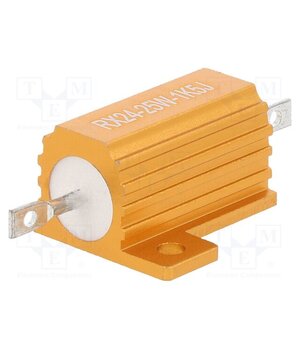 AHP25W-1K5J Resistor: wire-wound; with heatsink; 1.5kΩ; 25W; ±5%; 30ppm/°C BSABrnlE7sQQvl7srP-I9uRcIh49-FgDPkOZ28Ha1tk