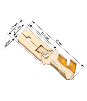 ANTGALIS LAIDUI kištukas 6.3x0.8mm su fiksacija, laidui 1...2.5mm² CAD06MF.jpg