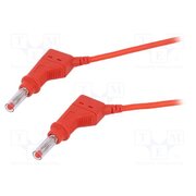 66.9407-10022 Connection cable; 32A; banana plug 4mm,both sides; Len: 1m; red wk3VK0Y_voKJnzCieLKk56cRUZi64cdoLAgYPwK1VyQ