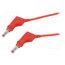66.9407-10022 Connection cable; 32A; banana plug 4mm,both sides; Len: 1m; red wk3VK0Y_voKJnzCieLKk56cRUZi64cdoLAgYPwK1VyQ
