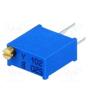 T910Y-1K Potentiometer: mounting; multiturn; 1kΩ; 500mW; THT; ±10%; linear 9VaXxD86m60iLrtJW8UpbgqBJEOCbYa1CcVCJPN-R6k
